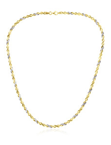 GEMMAX Jewelry Elegantní zlatý náhrdelník délka 45 cm GLNCN-45-27521