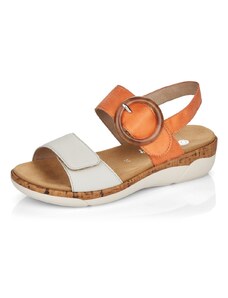 RIEKER Dámské sandály REMONTE R6853-38 oranžová