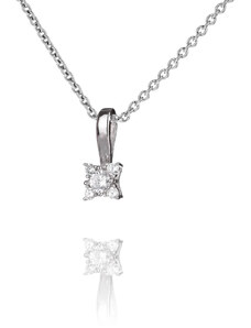 Stříbrný náhrdelník se zirkonovým zdobením - Meucci SS220N