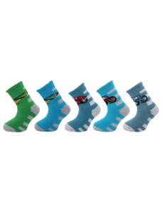 NOVIA Dětské ponožky SILVERTEX THERMO vzor4 - balení 5 párů