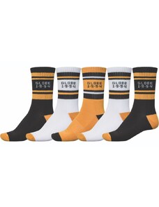 Pánské ponožky Globe Bengal Crew Sock 5 Pack