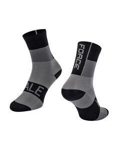 Cyklistické ponožky FORCE HALE černo-šedé