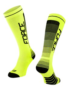 Kompresní ponožky FORCE COMPRESS fluo-černé