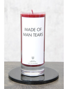 Things by E. - IRONIC CANDLES - velká svíčka - MADE OF MAN TEARS / red berries
