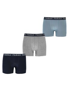 dětské boxerky FARAH - BLUE/BLK/GREY - 3 ks - 158 13 let