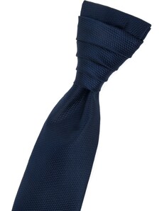 Tmavě modrá vzorovaná francouzská kravata s kapesníčkem Avantgard 577-55008