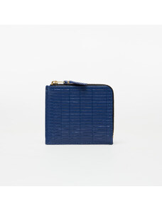 Comme des Garçons Wallets Kožená peněženka Comme des Garçons Brick Line Blue Wallet Blue