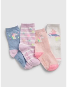 GAP Dětské ponožky unicorn socks, 4 páry - Holky