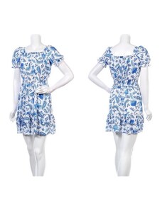 Itálie Dámské letní šaty s kanýrkem - modro-bílé - vel. S/M
