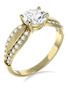 Couple Zlatý dámský prsten Gemima 6610280 Velikost prstenu: 53