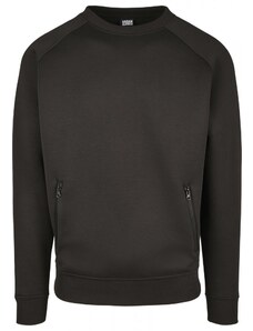 URBAN CLASSICS Raglan Zip Pocket Crew - black