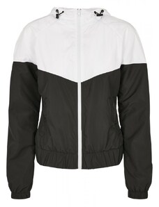 Bunda Urban Classics Ladies Arrow Windbreaker - white/black