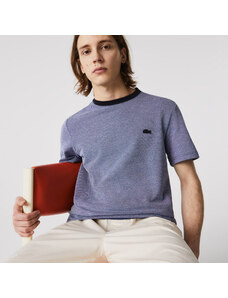 Lacoste mužský tričko s kulatým výstřihem vyrobené z bavlny teksturowanej