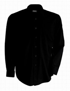 Kariban K541 pánská košile s dlouhým rukávem černá - velikost S
