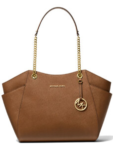 Michael Kors Jet Set Large Saffiano Leather Tote Bag Luggage