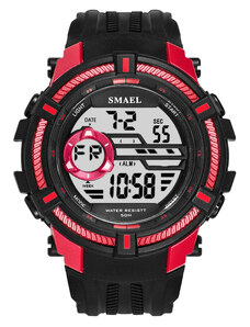 Sportovní digitální hodinky Smael červené 1616