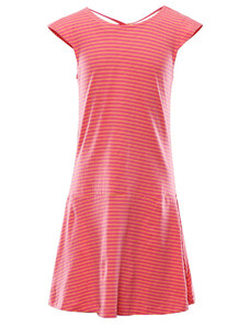 Dětské letní šaty Alpine Pro REATO - růžovo-oranžová
