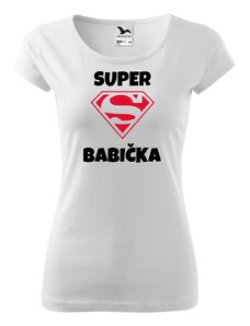 Fenomeno Dámské tričko Superbabička - bílé