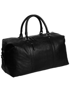 The Chesterfield Brand Kožená cestovní taška - weekender Caleb černá