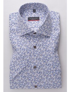 Pánská košile Eterna Modern Fit "Print" s krátkým rukávem - s kvítky modrá 3423C19K_22