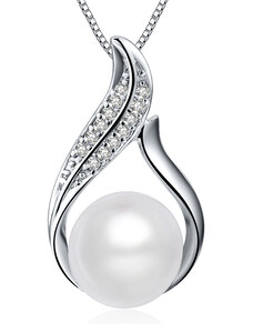 OLIVIE Stříbrný náhrdelník SLADKOVODNÍ PERLA 5096
