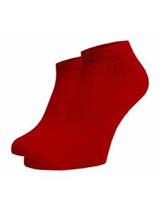 Benami Bambusové kotníkové ponožky Červené