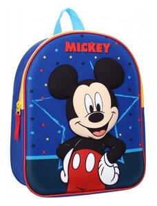Vadobag Dětský / chlapecký 3D batoh Mickey Mouse - Disney / 32 x 26 x 11 cm