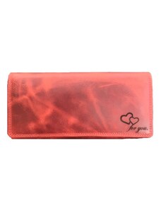 LORENZO RICARDO - Dámska kožená peněženka R 751 - 1 červená