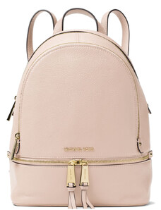 Michael Kors Batoh Rhea Medium Pebble Leather Backpack Soft Pink