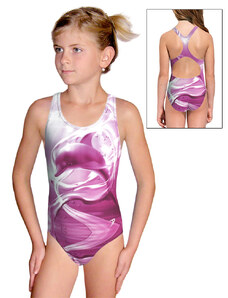 Ramisport Dívčí sportovní plavky jednodílné PD623 t800 fialová