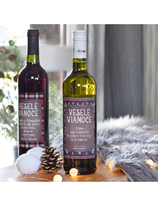HOUSEDECOR Vánoční víno - "Lepší než jmelí!" (BÍLÉ) SK