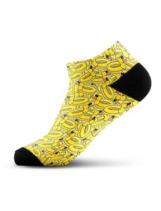 Walkee barevné kotníkové ponožky - Duck Paradise Barva: Žlutá, Velikost: 37-41