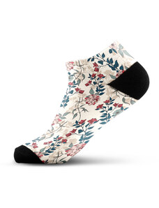 Walkee barevné kotníkové ponožky - Flowee Barva: Bílá, Velikost: 37-41