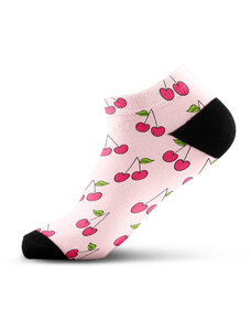 Walkee barevné kotníkové ponožky - Cherry Fun Barva: Růžová, Velikost: 37-41