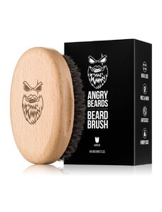 Angry Beards Dřevěný kartáč na vousy Harden