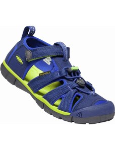 KEEN Sandály KEEN SEACAMP II CNX YOUTH blue depths/chartreuse