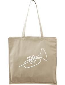 Roni Syvin + Adler/Malfini Ručně malovaná větší plátěná taška - Jednotahové - Trumpeta - 1