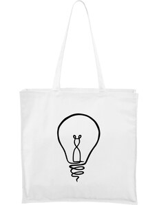Roni Syvin + Adler/Malfini Ručně malovaná větší plátěná taška - Jednotahové - Žárovka