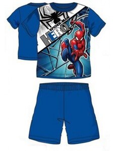 Sun City Chlapecké / dětské bavlněné letní pyžamo Spiderman HERO - modré