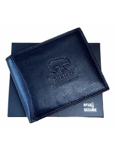 HUNTERS Pánská kožená peněženka black rfid secure
