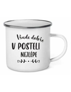 Povidlo.cz Plecháček - Všude dobře v posteli nejlépe Bílá 300 ml