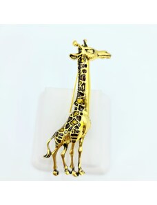 SkloBižuterie-F Brož Žirafa gold