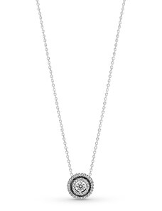 PANDORA náhrdelník Třpytivá dvojitá aureola