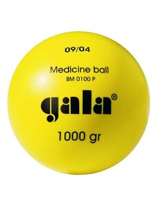 Míč medicinbal Gala plastový 1 kg žlutý