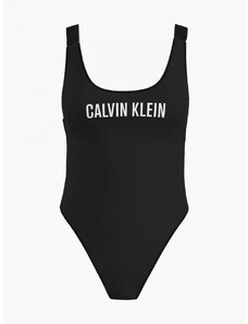 Calvin Klein dámské černé plavky SCOOP BACK ONE PIECE -RP