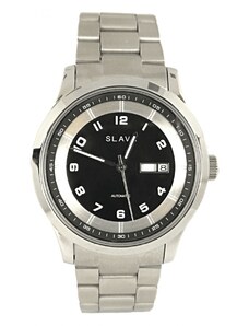 Slava Time Pánské stříbrné automatické hodinky SLAVA 108