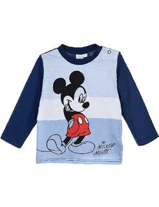 Disney Mickey mouse modré chlapecké tričko s dlouhým rukávem