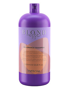 Inebrya BLONDESSE No-Orange šampon proti oranžovým odleskům na světle kaštanové, barvené nebo zesvětlené vlasy 1000 ml