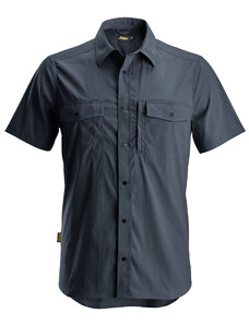 Snickers Workwear Košile funkční LiteWork s krátkým rukávem tmavě modrá vel. XS