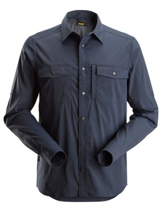 Snickers Workwear Košile funkční LiteWork s dlouhým rukávem tmavě modrá vel. XS